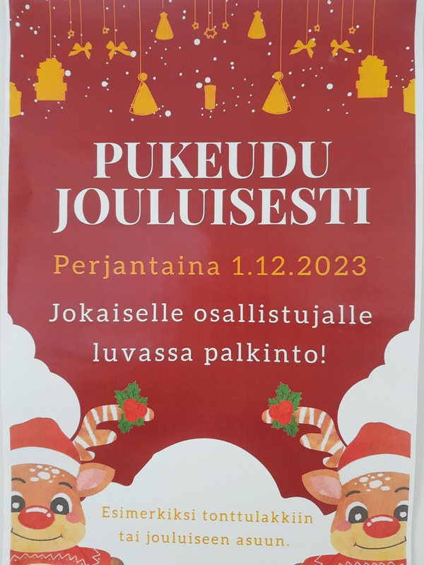 Pukeudu jouluisesti🎅🤶🎄