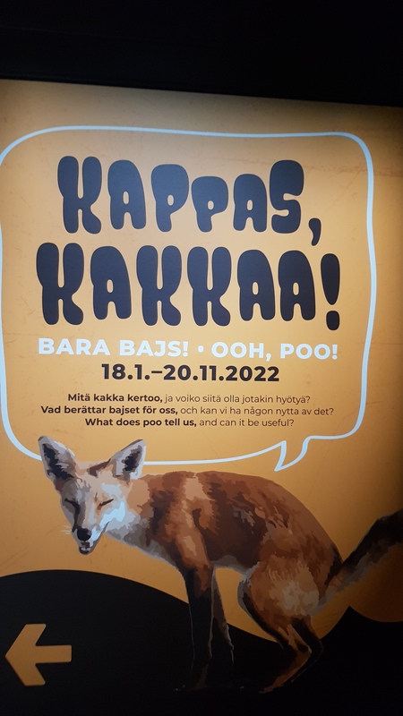 Bajsutställning på biologiska muséet