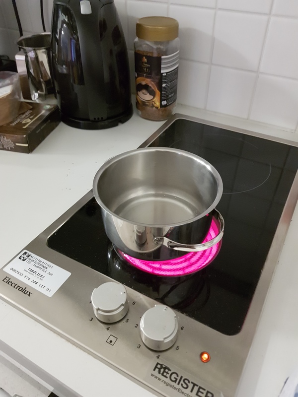 Experiment med is och vatten.