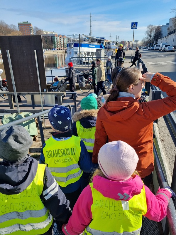 I förikön påväg mot Barkersparken