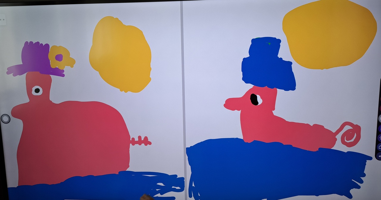 Ritat på smartboarden