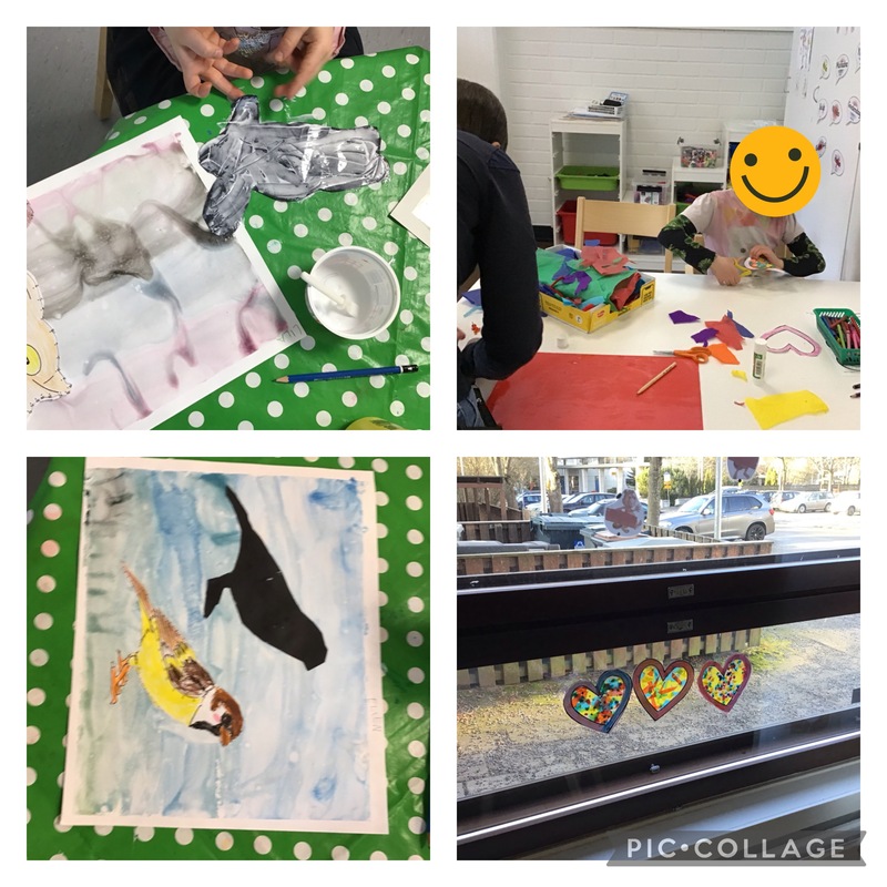 Här pysslas det på! Glad Alla hjärtans dag!!!