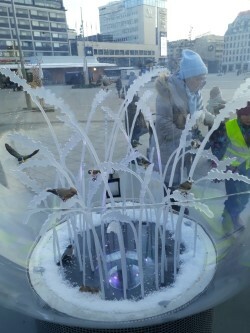 Promenad till Aura å och torget