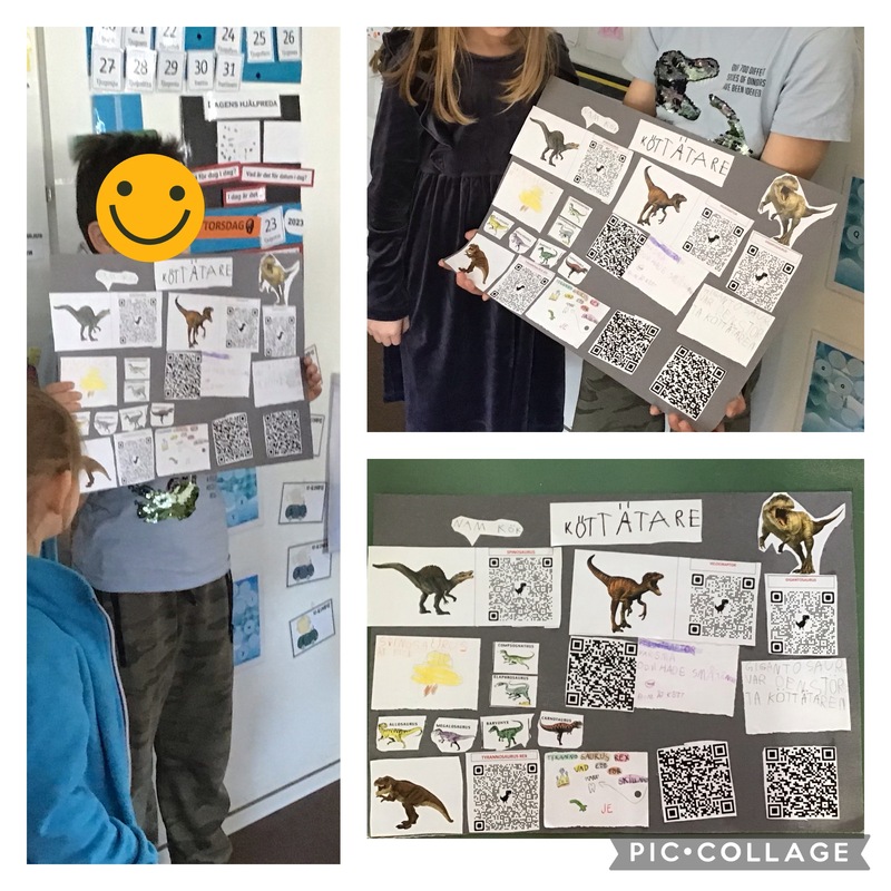 Våra färggranna dino-planscher/köttätare