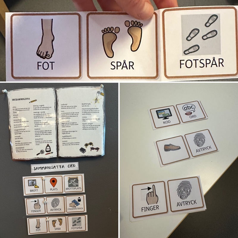 Projektarbete: språklek med ord från detektivordlistan (korta och långa ord + sammansatta ord)