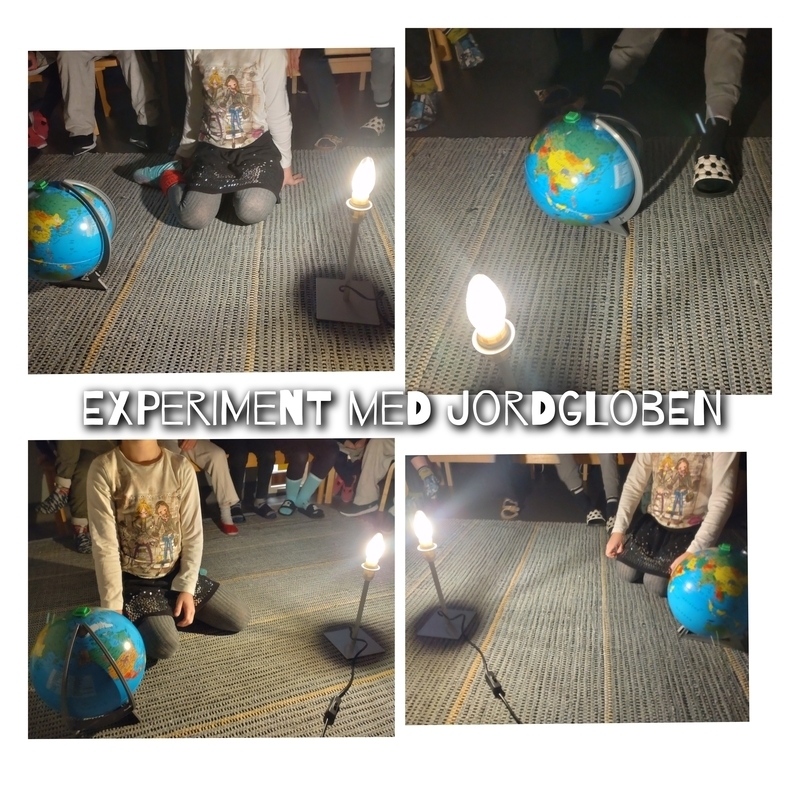 Experiment om jordens rotation och jordaxelns lutning