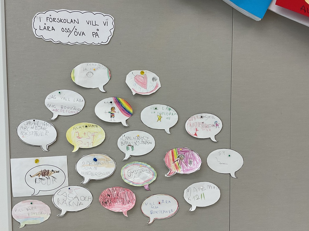 Vad vi vill lära oss/öva på i förskolan