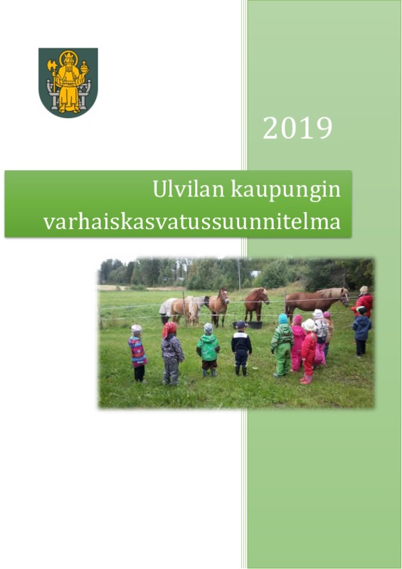 Ulvilan kaupungin varhaiskasvatussuunnitelma 2019