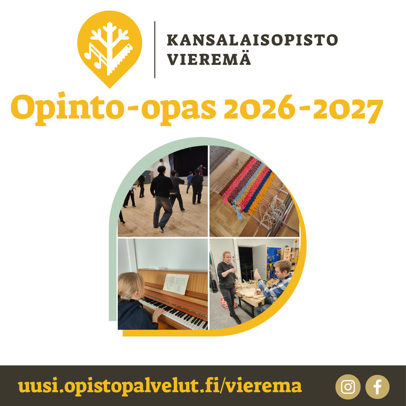 Pian se on taas täällä! opinto-opas 2026-2027