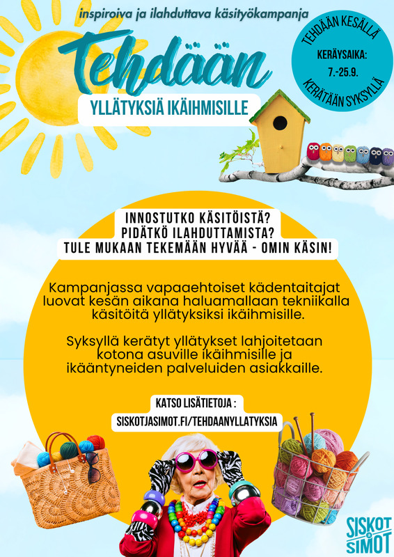 Tehdään yllätyksiä ikäihmisille -kampanja Tehdään yllätyksiä ikäihmisille